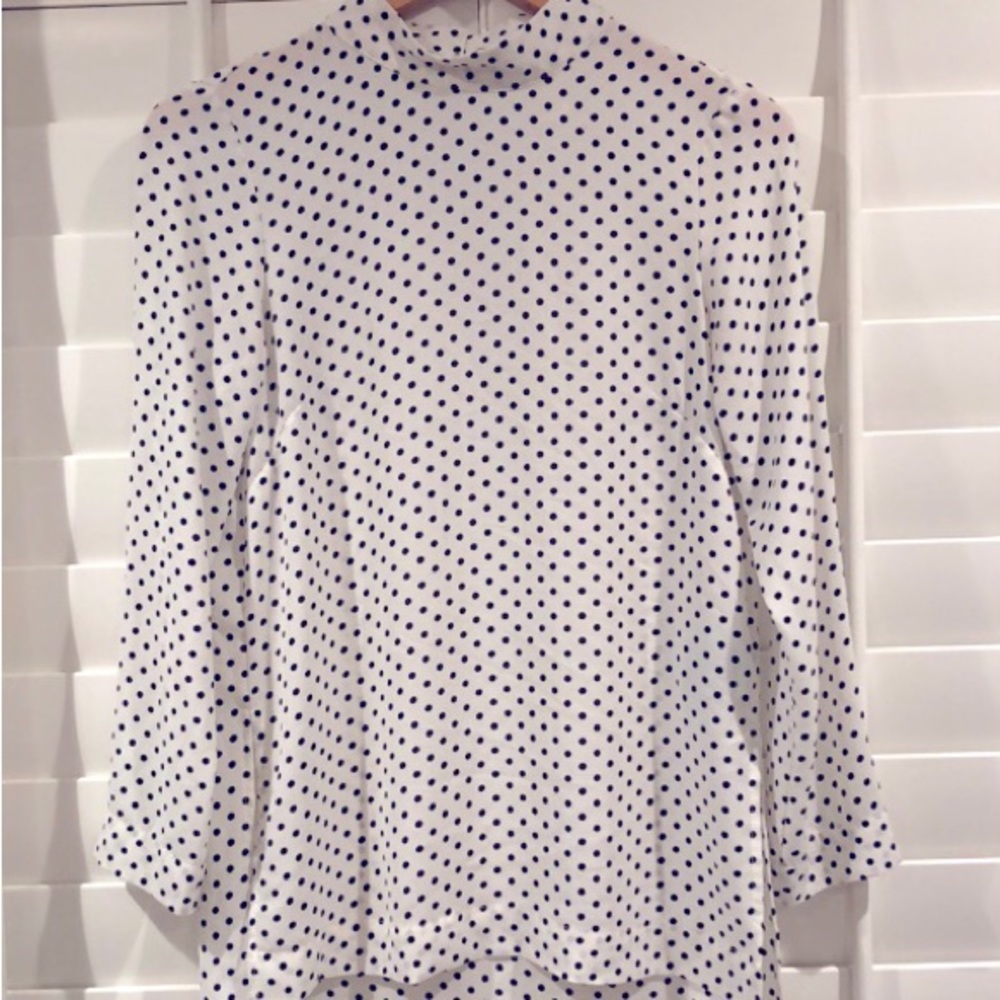 Polkadot long sleeve H&M blouse